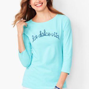 Talbots La Dolce Vita Slim Fit Tee